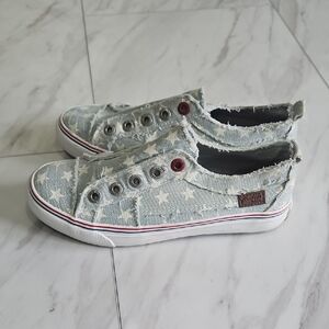 Blowfish Star-Patterned Denim Sneakers